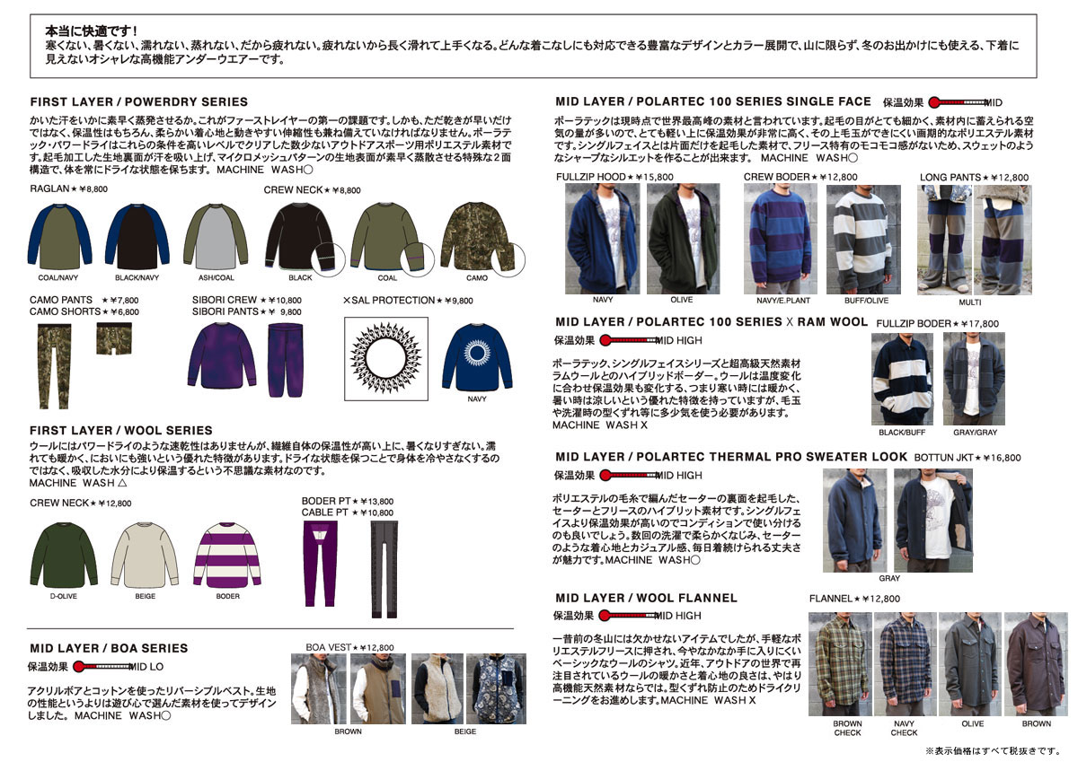 08-09  green clothing mid/first layer series