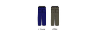 4pockets patchwork pants color