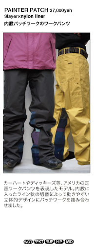painter patch pants details