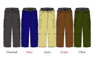 peace cargo pants color
